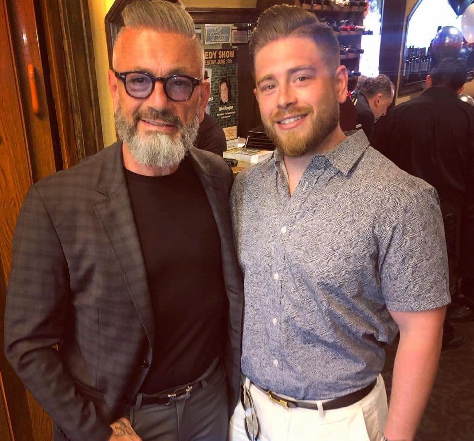 Larry Caputo Jr with his father Larry Caputo