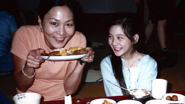 Young Michelle with her mother Chongmi. (Peter/Instagram)