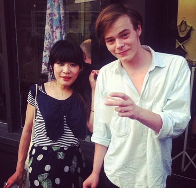Charlie Heaton with ex-girlfriend Akiko Matsuura