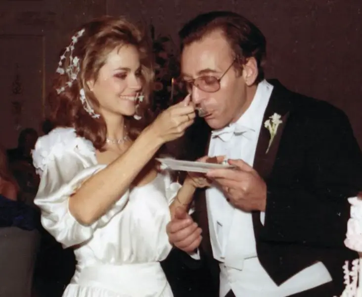 Claudia Heffner and husband Nelson Peltz wedding picture