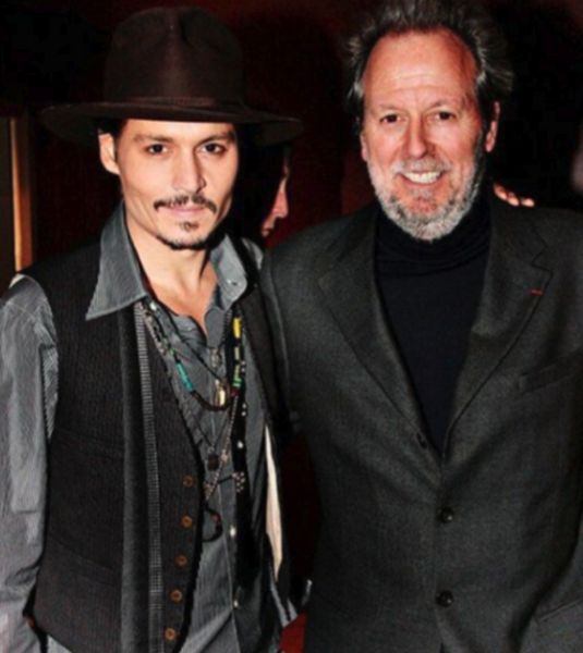 Daniel Depp with his half-brother Johnny Depp