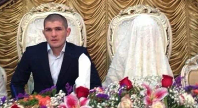 Khabib and Patimat's wedding picture