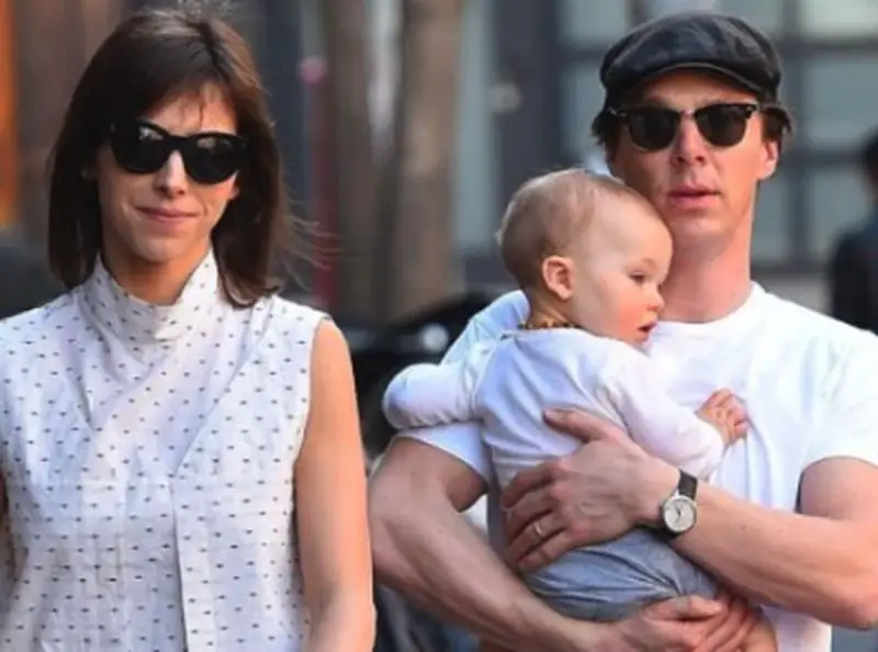Benedict Cumberbatch and wife Sophie Hunter with son Hal Auden Cumberbatch