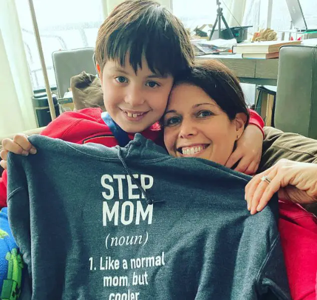 Dana Jacobson with her step-son Jack Grande