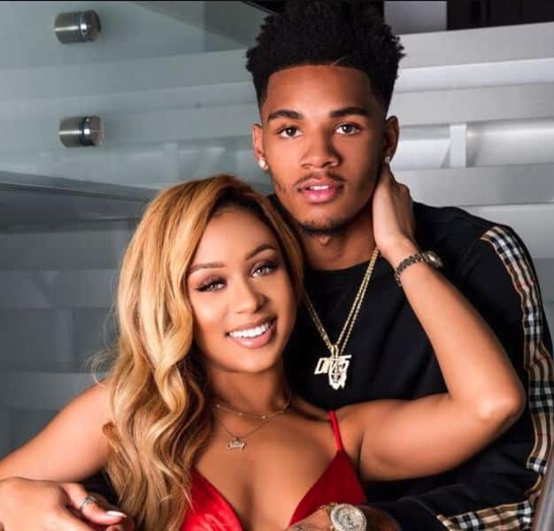 Jilly Anais with her ex-boyfriend Dejounte Murray