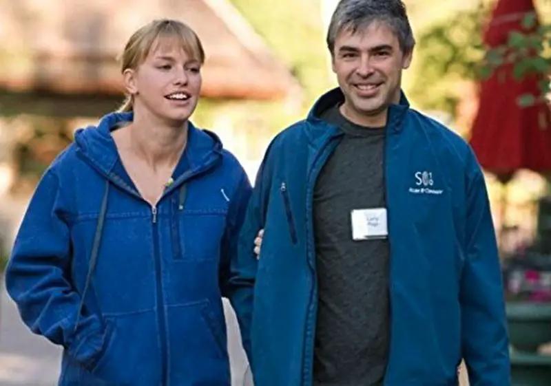 Larry Page and his wife Lucinda