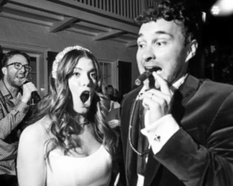 Mark Normand and wife Mae Planert on their wedding day