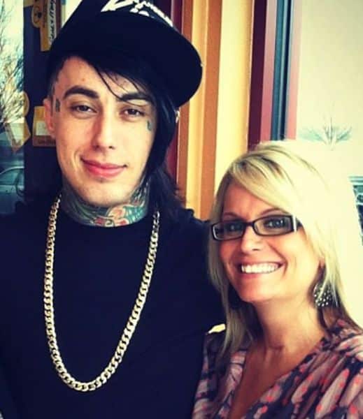 Ronnie Radke with his mother