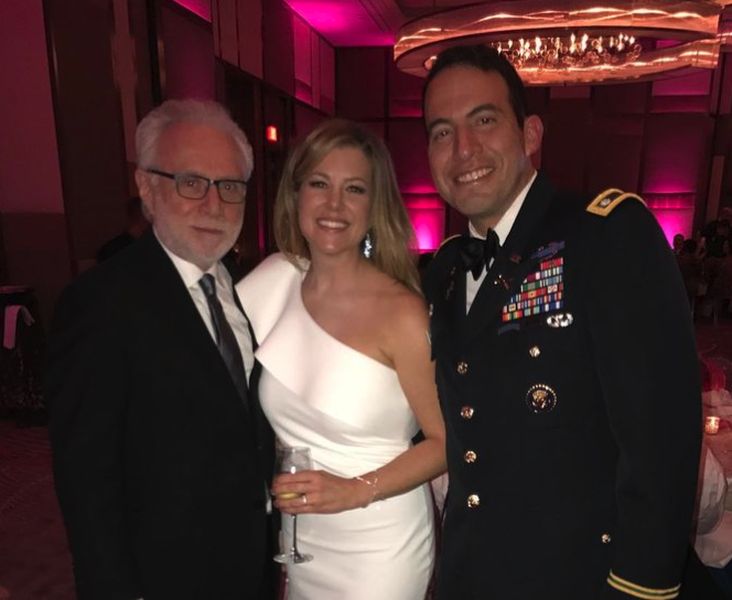 Brianna Keilar and her husband with Wolf Blitzer