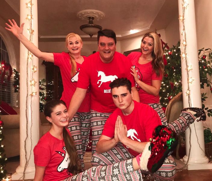 Dani Beckstrom with her parents and siblings.