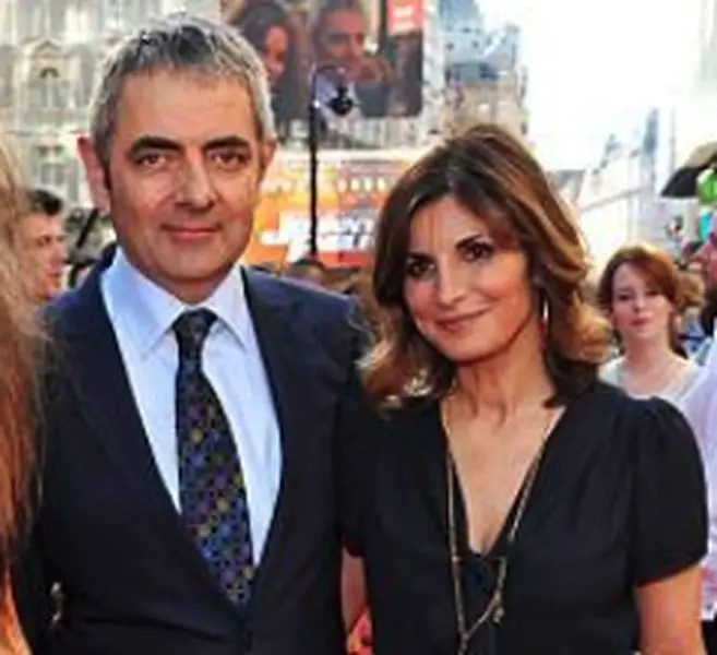 Rowan Atkinson with ex-wife Sunetra Sastry