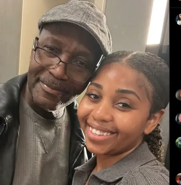 Somara Theodore with her father