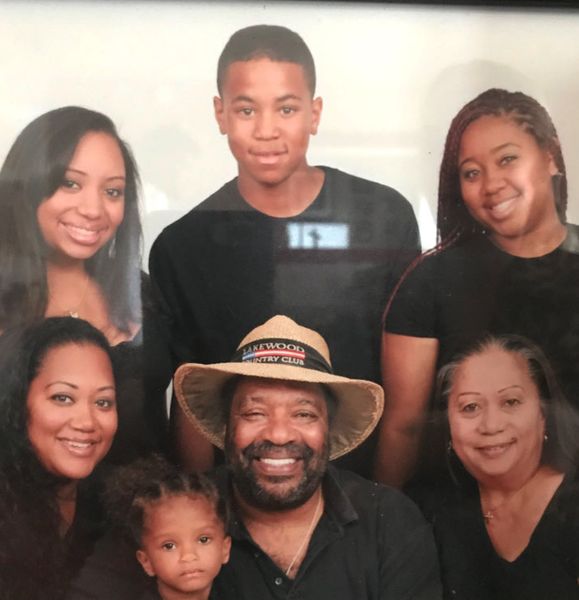 Earl Woods Sr. with his family