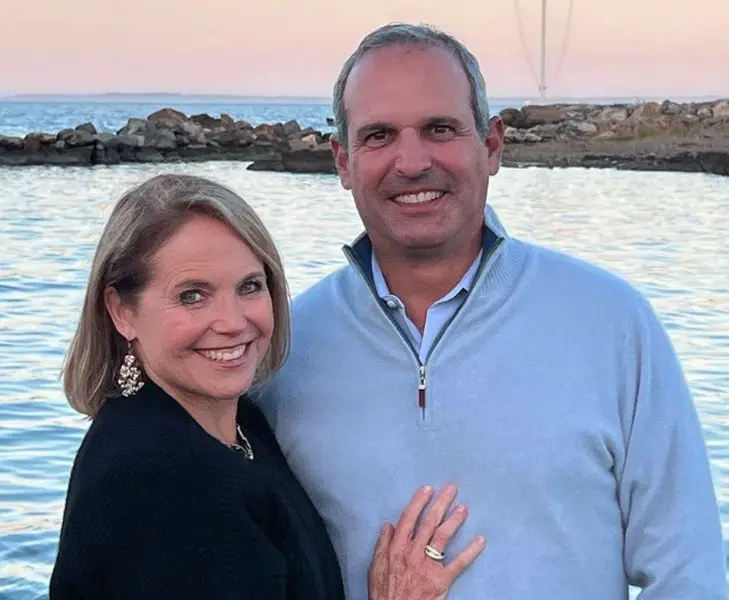 John Molner with his wife Katie Couric