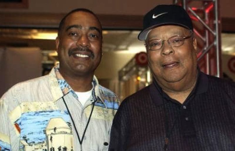 Kevin Dale Woods with Earl Woods Sr.