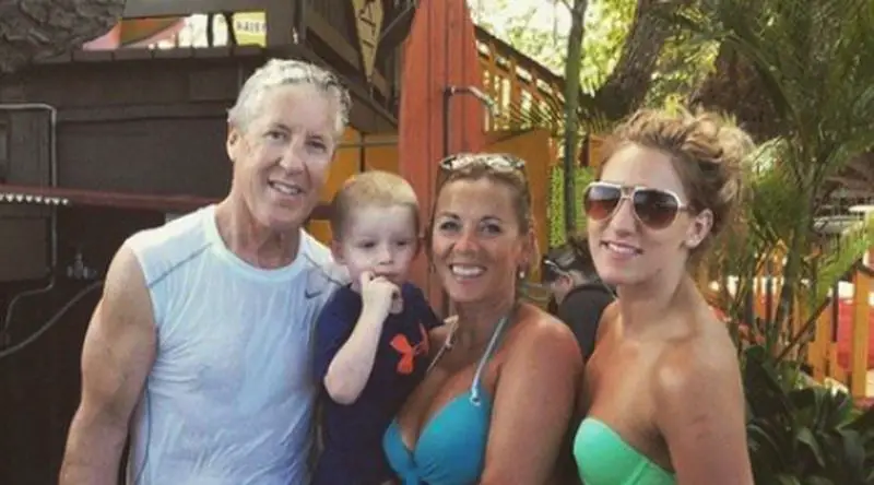 Pete Carroll and his family