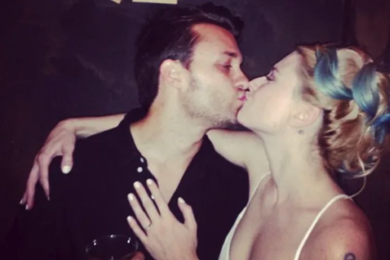 Casey Hooper with wife Alexandra Breckenridge engagement picture