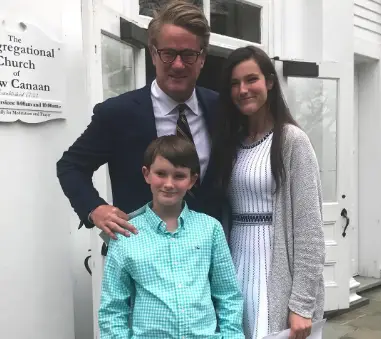 Joe Scarborough with two kids Katherine and Jack