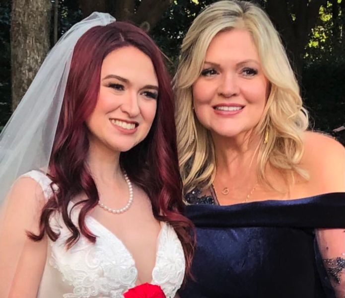Rhonda Worthey with her daughter Rachel from first marriage