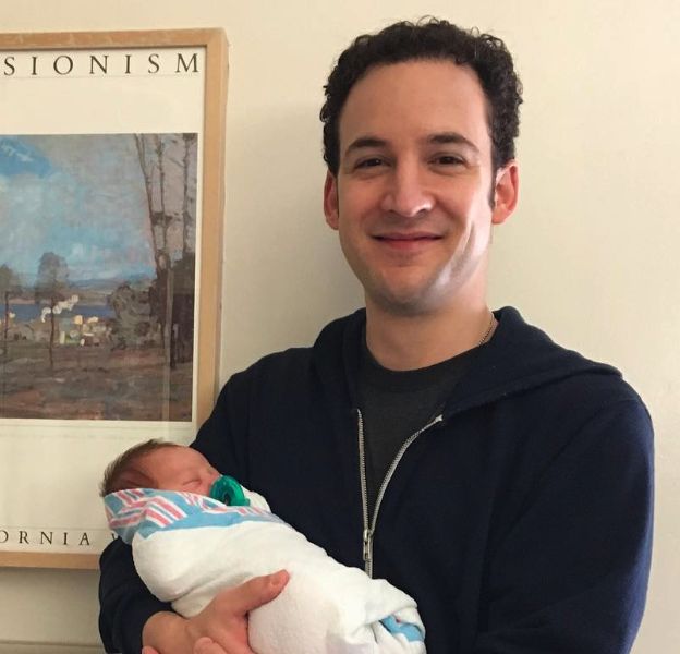 Ben Savage with a baby