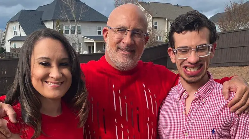 Jim Cantore with daughter Christina and Ben