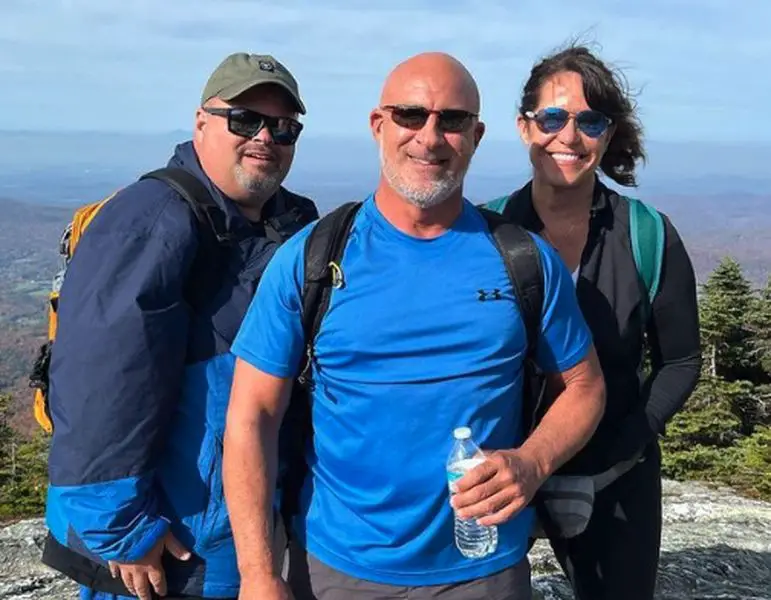 Jim Cantore with his brother and sister