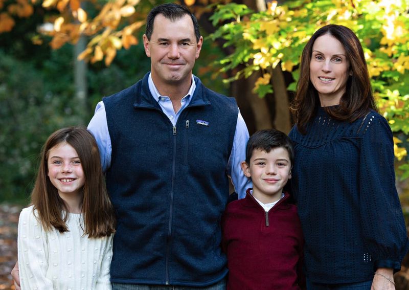 Joe Concha with wife Jean and children