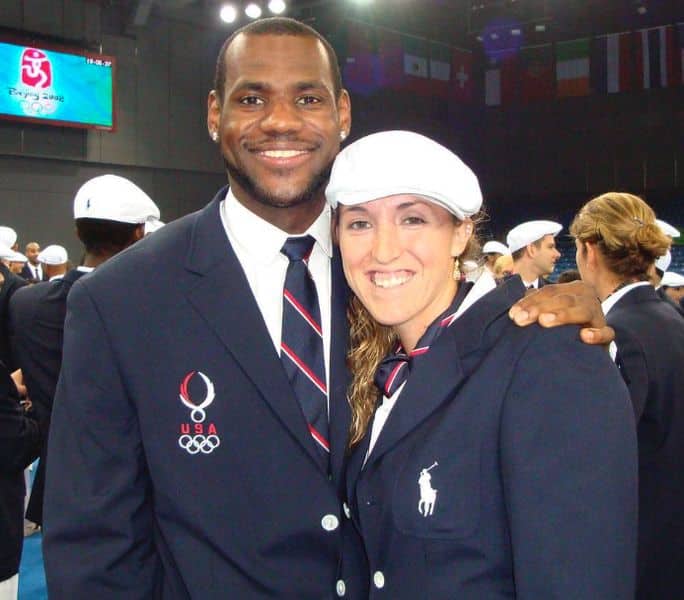 Monica Abbott and husband LeBron James