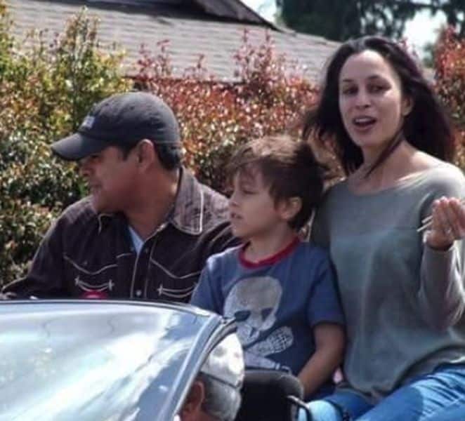 Raymond Cruz with ex-wife Simi Cruz and their son