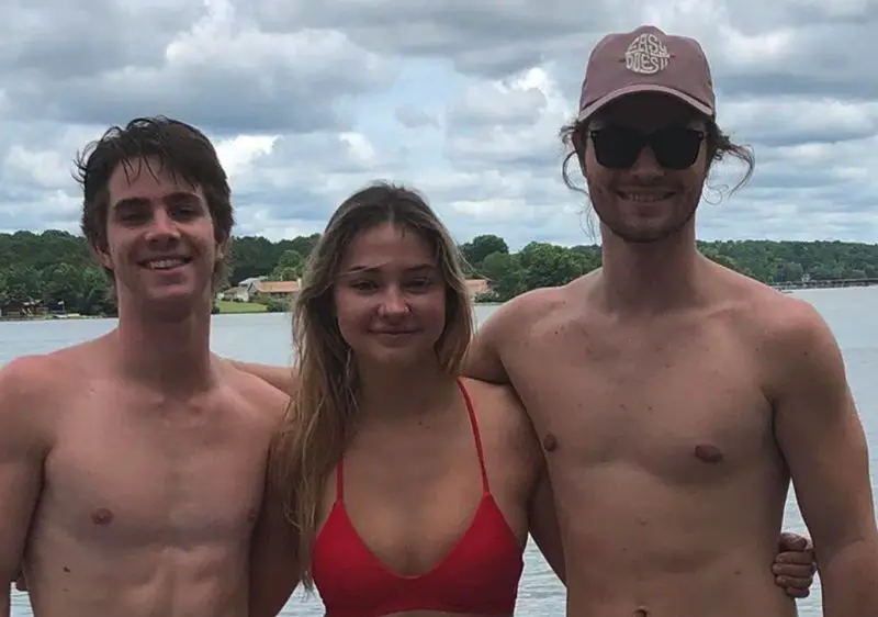 Chase Stokes with Madelyn Cline and Griffin