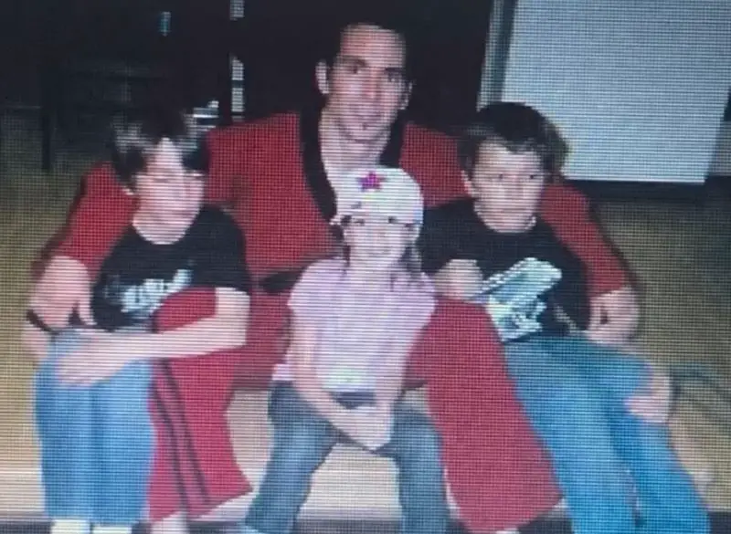 Jason with his three children