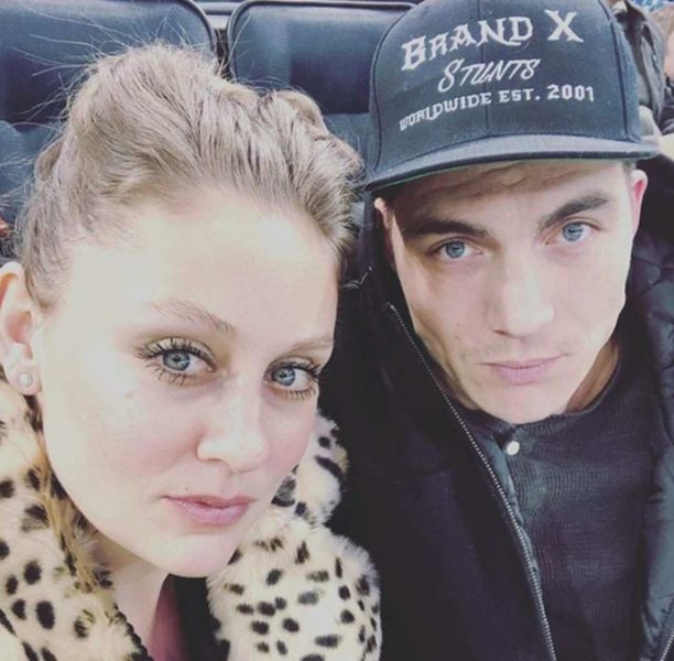Actor Zane Holtz with wife Chelsea Thea Pagnini