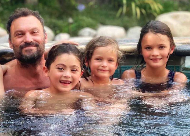 Brian Austin Green with his kids