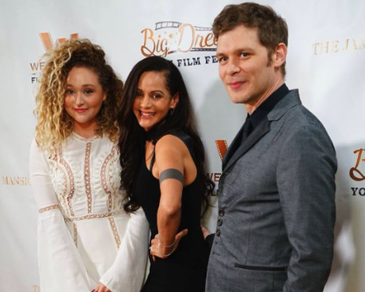 Mecca with her mother Persia and step-father Joseph Morgan