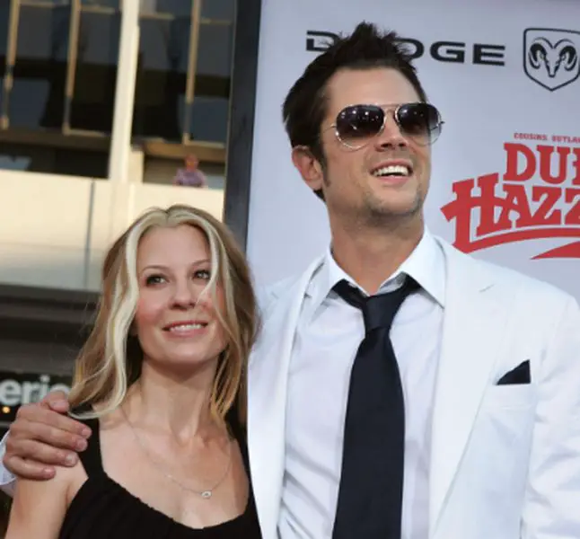 Melanie Clapp and Johnny Knoxville