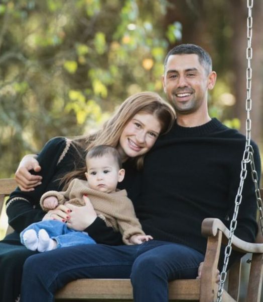 Jennifer Gates with husband Nayel and daughter Leila