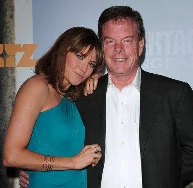 Lucy Lawless with her husband Ron Tapert