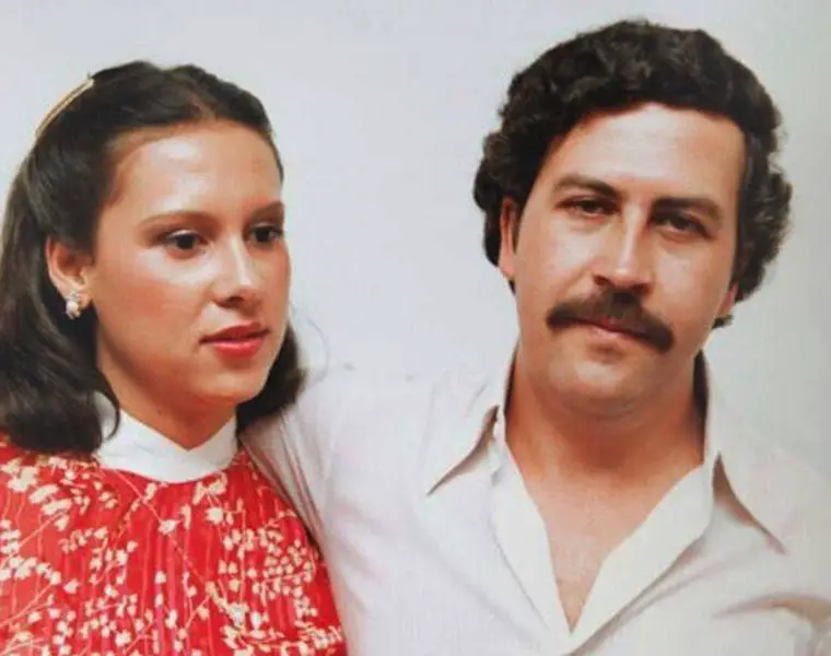 Pablo Escobar and his wife Tata