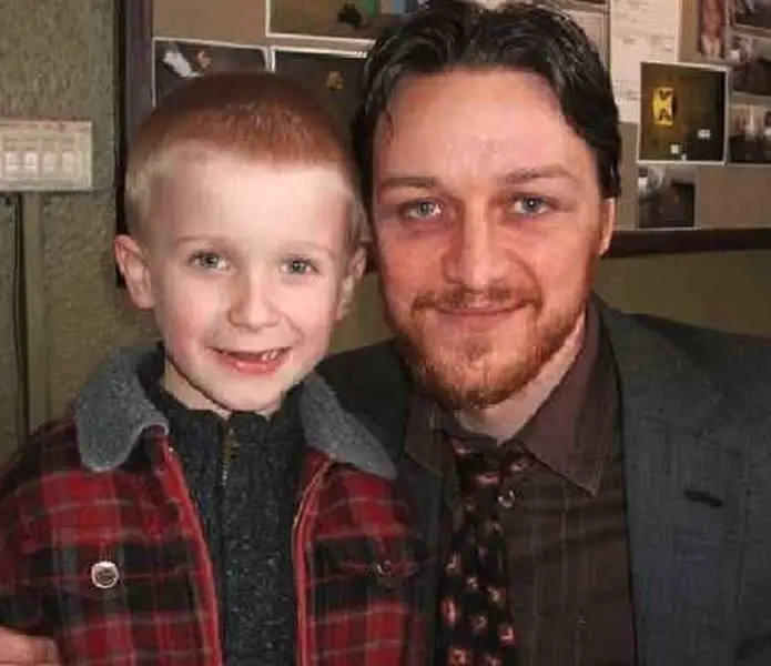 James McAvoy with his son Brendan McAvoy