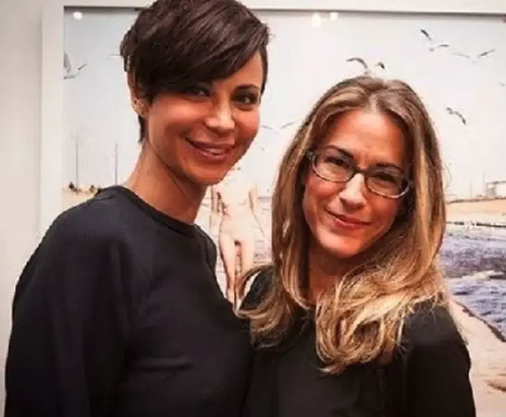 Catherine Bell with girlfriend Brooke Daniells