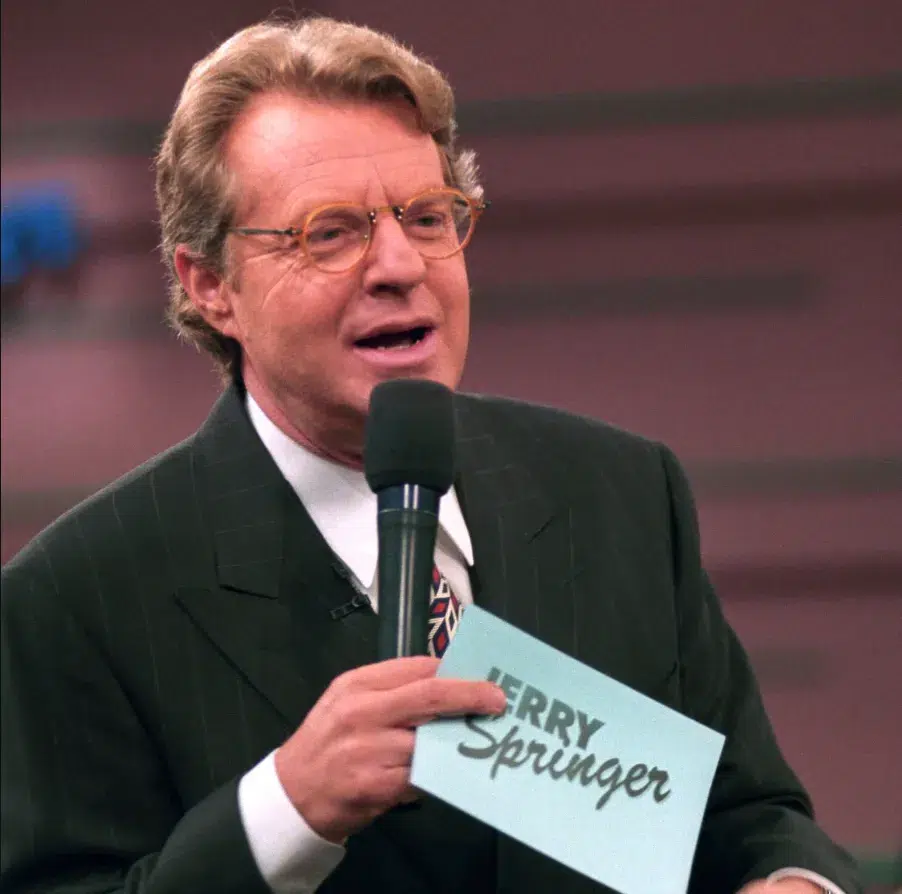 Jerry Springer Hosting his show