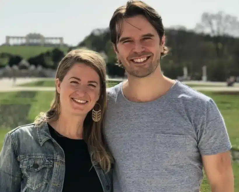 Allison Wardle with her husband Graham Wardle