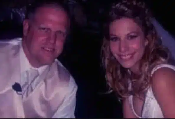 Brahman Galanti with ex-wife Lyssa Chapman on wedding night