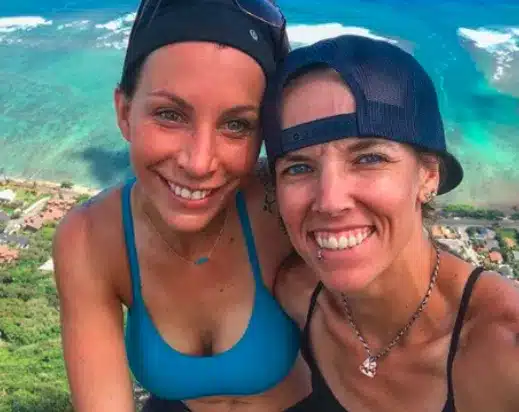 Lyssa Chapman with her wife Leiana Evensen