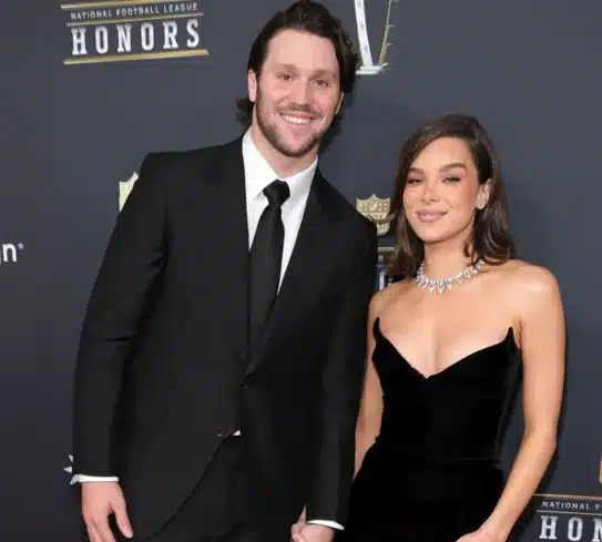 Hailee Steinfeld with spouse Josh Allen